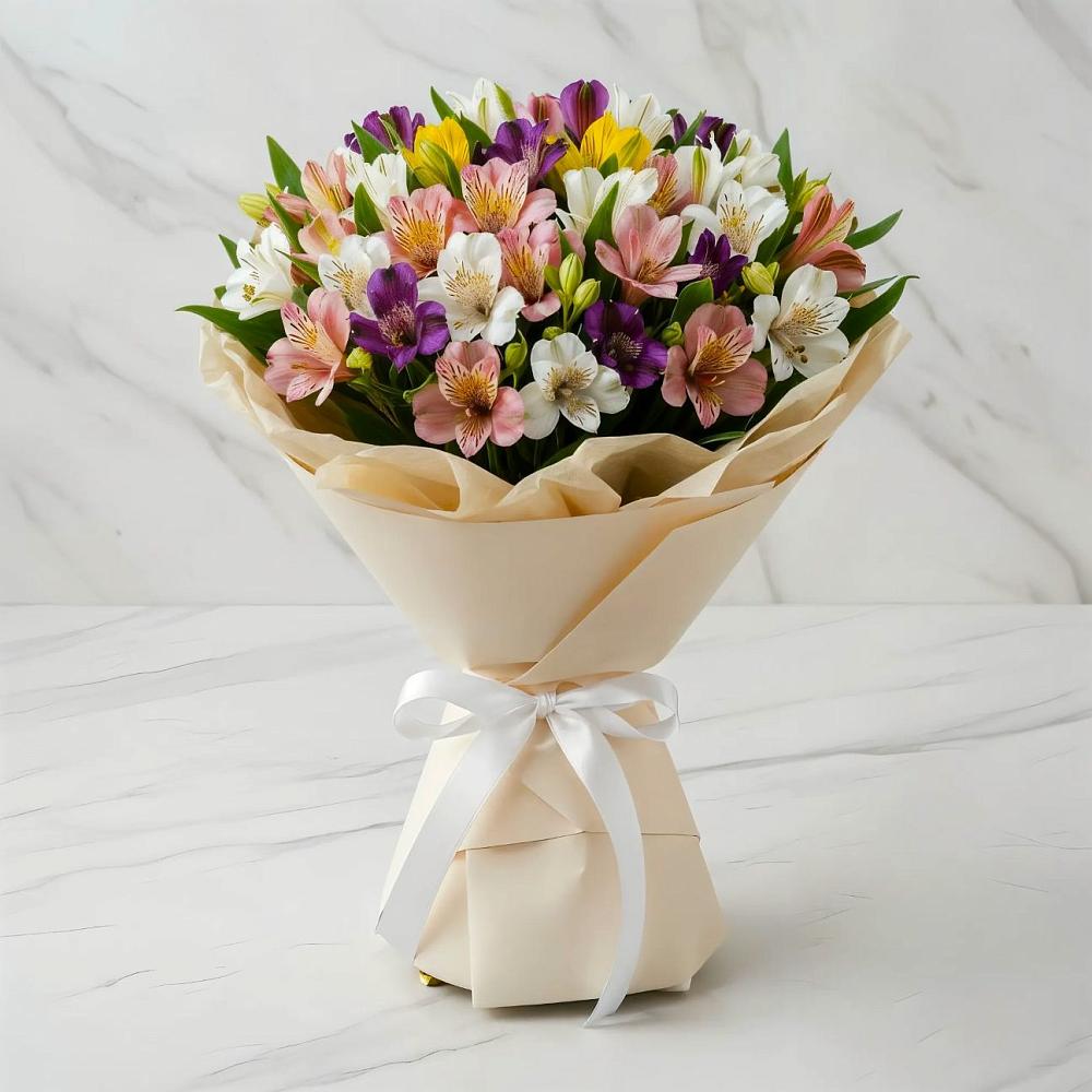 Букет цветов из: Альстромерии в Исилькуле