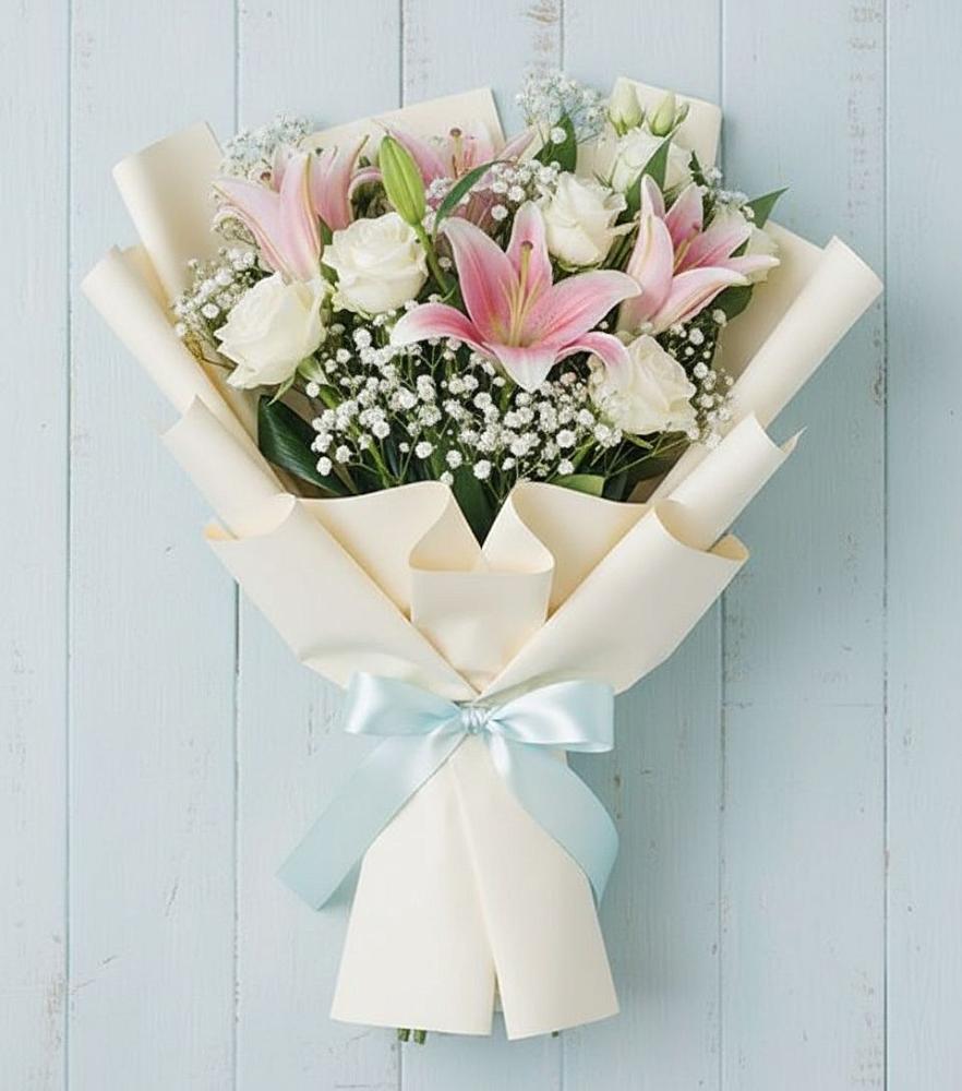 Букет цветов из: Лилии в Исилькуле