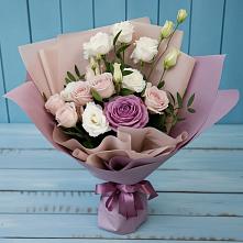 Букет цветов из:  Розы и Лизиантусы в Исилькуле