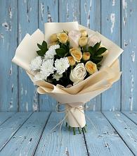 Букет цветов из:  Розы и Хризантемы в Исилькуле