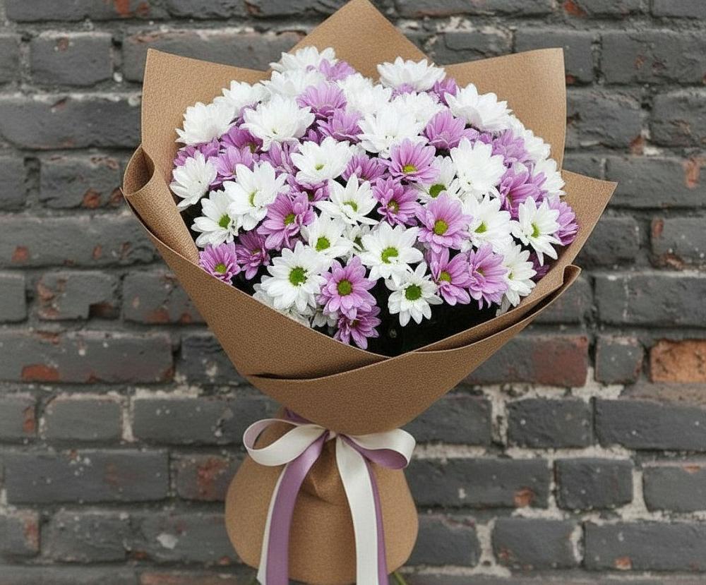 Букет цветов из: Хризантемы в Исилькуле