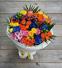 Букет цветов из:  Розы и Хризантемы в Исилькуле