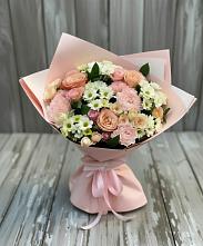 Букет цветов из:  Гвоздики, Розы и Хризантемы в Исилькуле