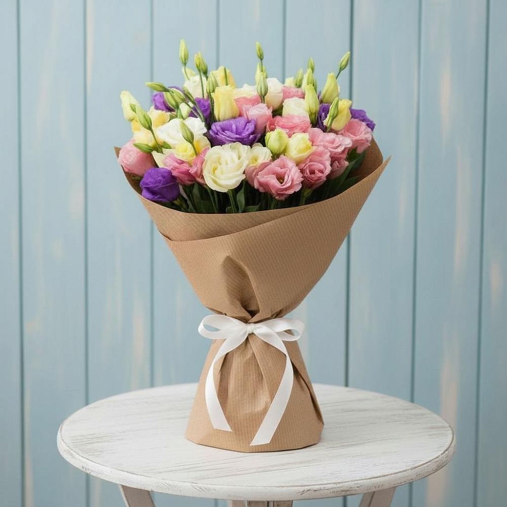 Букет цветов из: Лизиантусы в Исилькуле