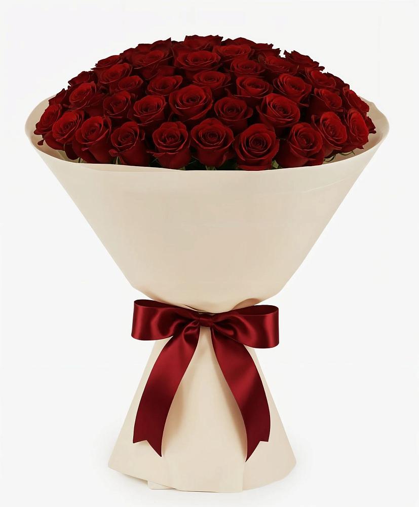 Букет 101 Бордовая роза Блэк Бакарра в Исилькуле