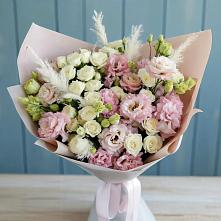 Букет цветов из:  Альстромерии и Розы в Исилькуле